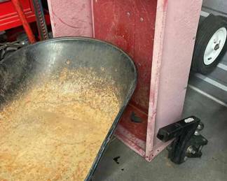 Wheel Barrow And Small Utility Trailer