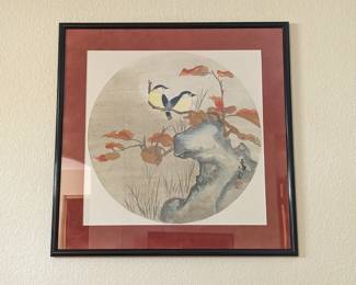 Framed Original Watercolor on Paper - 29.5 x 29.5