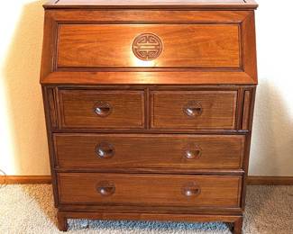 Asian Solid Wood Rosewood? Secretary Desk or Dresser 36w 16.5d 41h