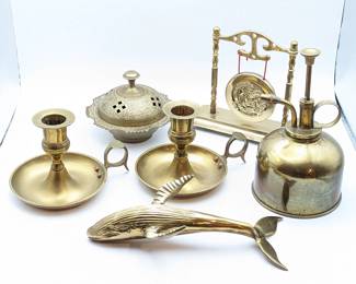 Six Brass Items