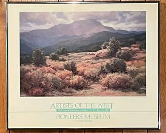 Modern Pioneer Museum Poster, WC Hook, with Sculptured Hand Award