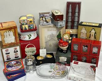 Christmas Mikasa Plates, Candles, Decor, More