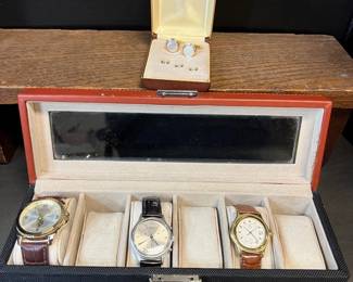 Designer Mens Watches With Lock Box And Suit Accessories