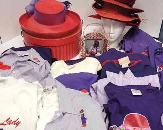 Red Hat Ladies Collection Of Hats, Sweatshirts, Tshirts, More Clothes Size Large