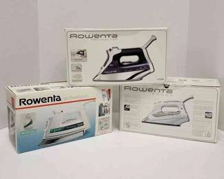 Three Rowenta IronsFocus, Professional And Pro Master