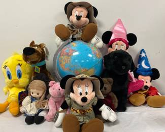 Vintage Stuffed Animals Assortment GeoSafari Globe