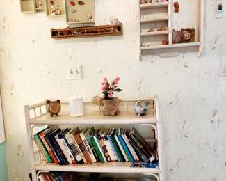 Bookcase filled with cookbooks