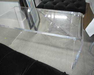 Lucite coffee table