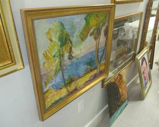 Listed Swedish expressionist artist. Dated 1944. Edvard Wallenqvist