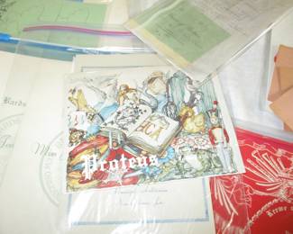 Proteus and Rex invitations and programs