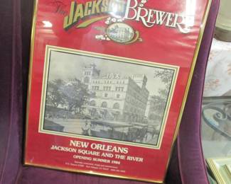 Rare opening of the Jackson Brewery 1984 Poster in frame