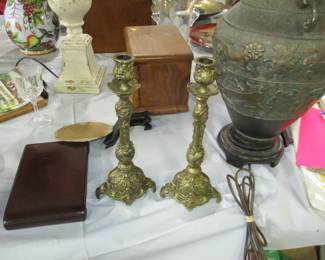 Pair ormolu candlesticks