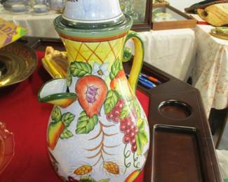 Large Faience pitcher