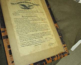 1922 American commission for Secret Service--rare