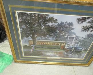 New Orleans Streetcar print-- signed and numbered