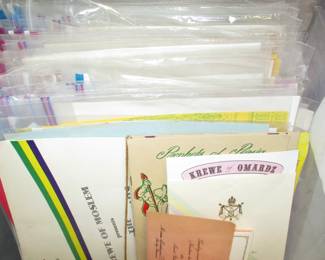 HUGE  collection of Mardi Gras programs, to be sold individually, includes REX