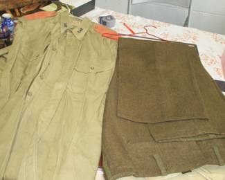 Vintage World War II Army Aircorps shirt and pants
