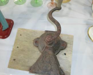 Antique wall coffee grinder
