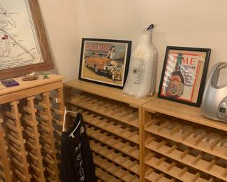 Lots of wine racks $10