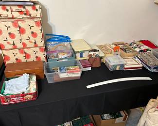 Nice selection of sewing and crafting supplies