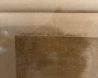 1885 “The Parting Wave” by C. Klackner