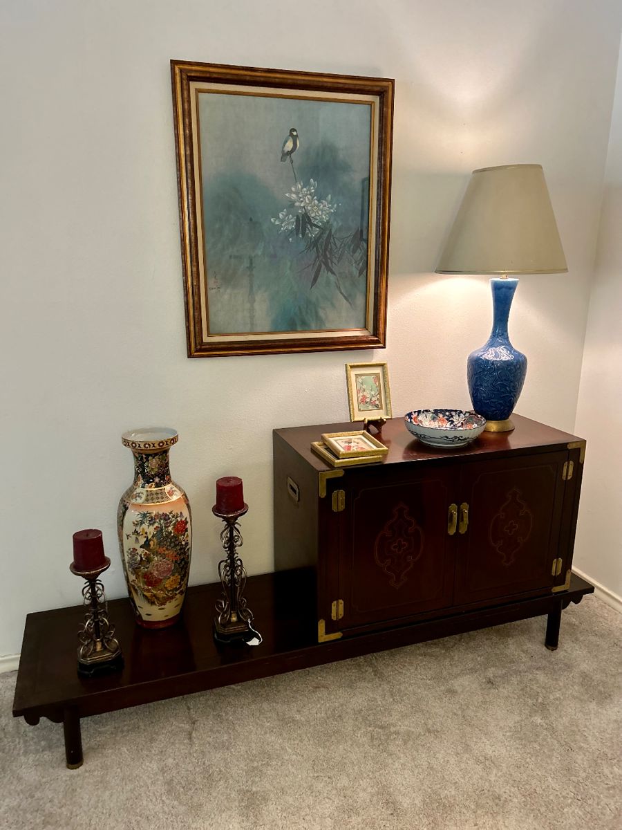 Gorgeous Drexel Asian-Style Cabinet & Furniture 