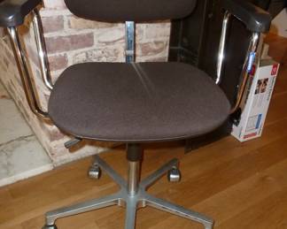 desk chair with heavy metal base