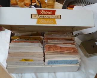 vintage recipe box