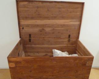 large cedar chest brass corners