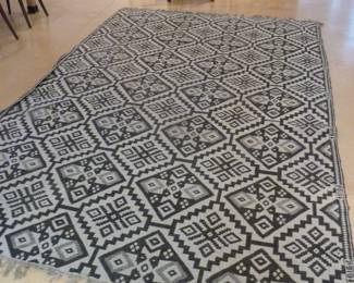 long woven area rug