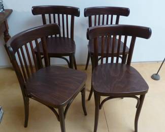 4 bentwood chairs