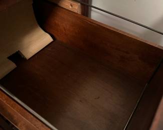 Antique real cherry wood file cabinet