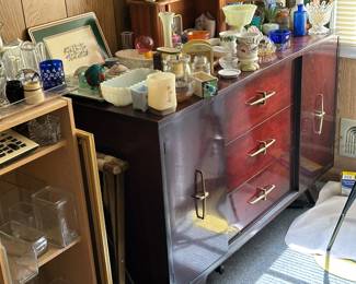 Vintage wood Buffett cabinet