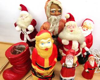 Vintage light-up Santa Claus