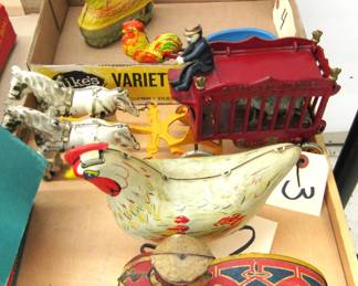 vintage windup mechanical toys