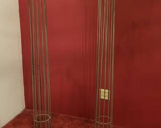 Handmade stainless steel candelabras