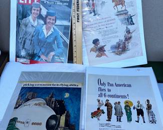 8 Airline Advertising Pages (see next photo) $8.00
