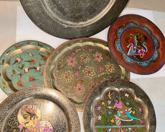 6 Decorative Serving Trays $45.00 all