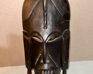 14" Carved Wood Mask $18.00 