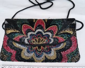 Multi Color Beaded Purse $8.00