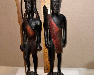 17" Carved Men Both $30.00