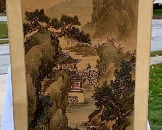 Hand Painted Large Long Scroll $80.00