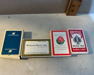 4 Decks of Playing Cards $4.00