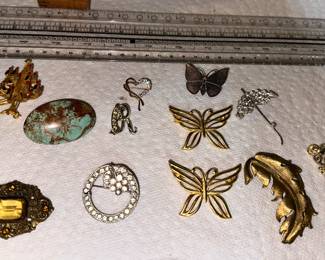 All Pins Shown with 2 Butterflies $18.00
