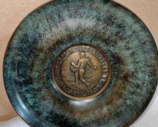 Metal Decorative Plate $10.00