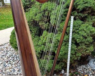 Bener Burgos made in Paraguay Harp 52” in length $1,200.00 (missing a peg, see photo)