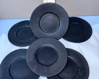 6 Bennington Pottery 1627 Saucers $12.00