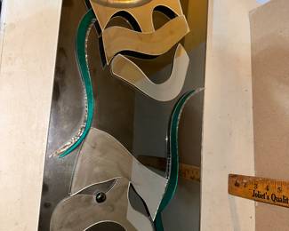Mirrored Drama Faces Wall Piece $32.00