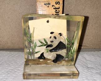 Crystalline Acrylic Sculpture Panda by Wald $20.00
