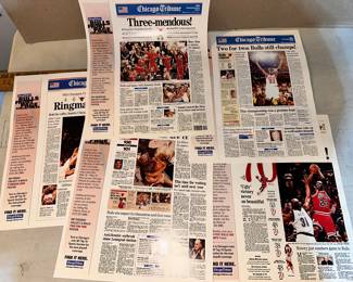 Tribune Bulls Pages Front Page Collectibles $20.00